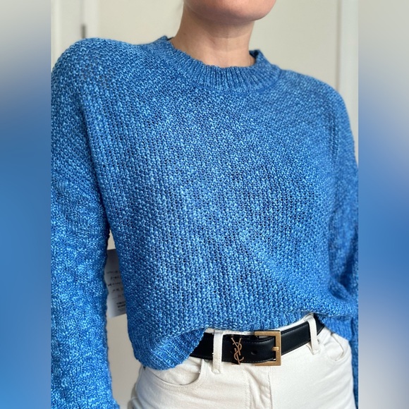 Chunky Slub Crew Neck Sweater - Picture 4 of 8